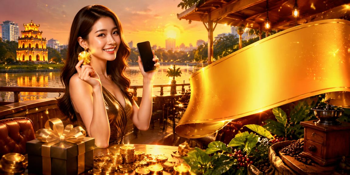 Người dùng Hà Nội thưởng thức cà phê và kiểm tra ưu đãi hoàn tiền trên nam